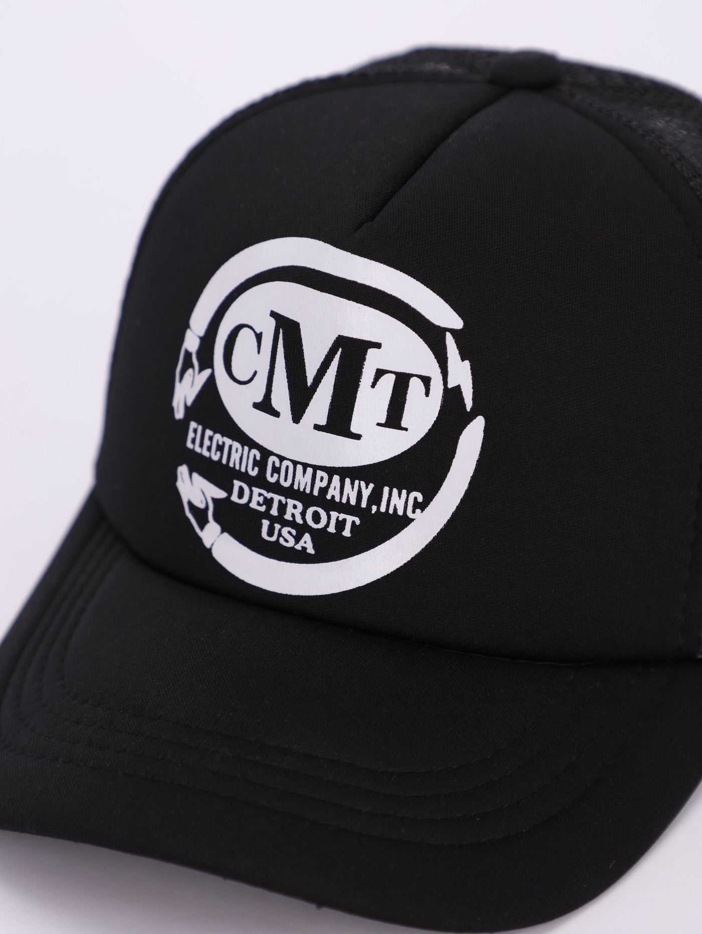 Front Text Print Round Net Baseball Cap