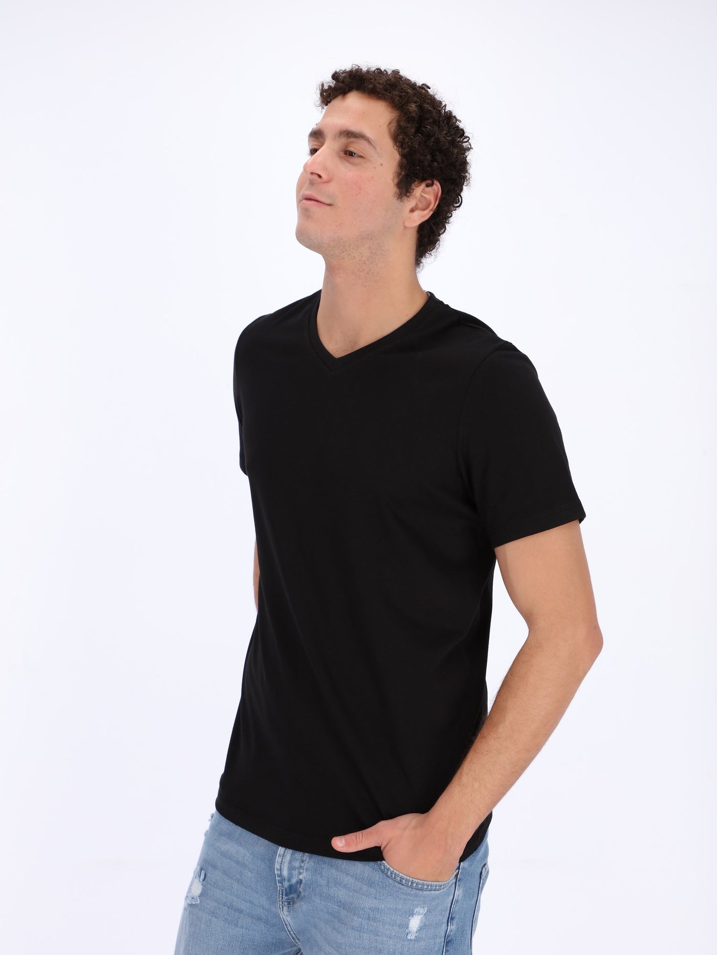 O'Zone Men's V-Neck Basic T-Shirt