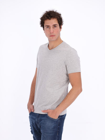 O'Zone Men's V-Neck Basic T-Shirt