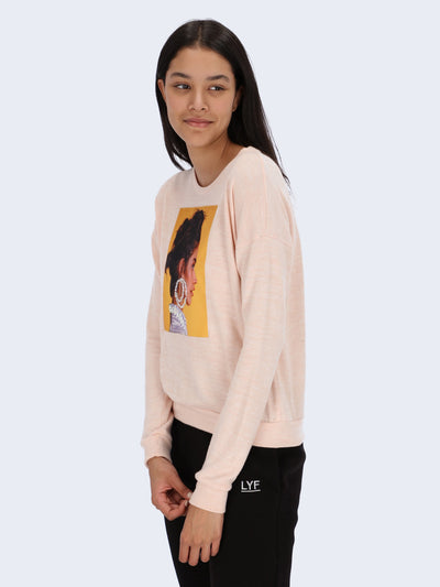 Front Print Lightweight Sweatshirt