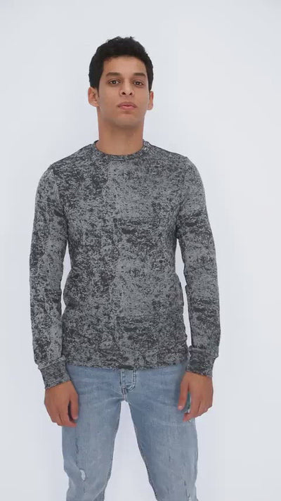 Long Sleeve Washed Fabric T-shirt