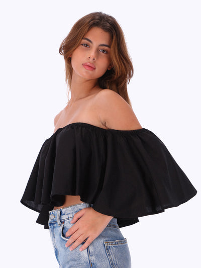 Leocansa Womens Off-Shoulder Top