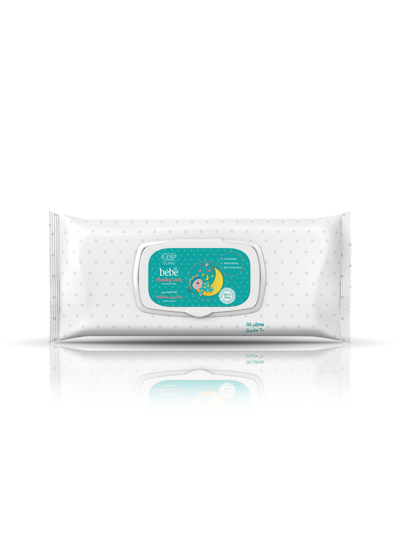 Eva Women s Eva Clinic Bebe Wipes (60 Wipes Per Pack)