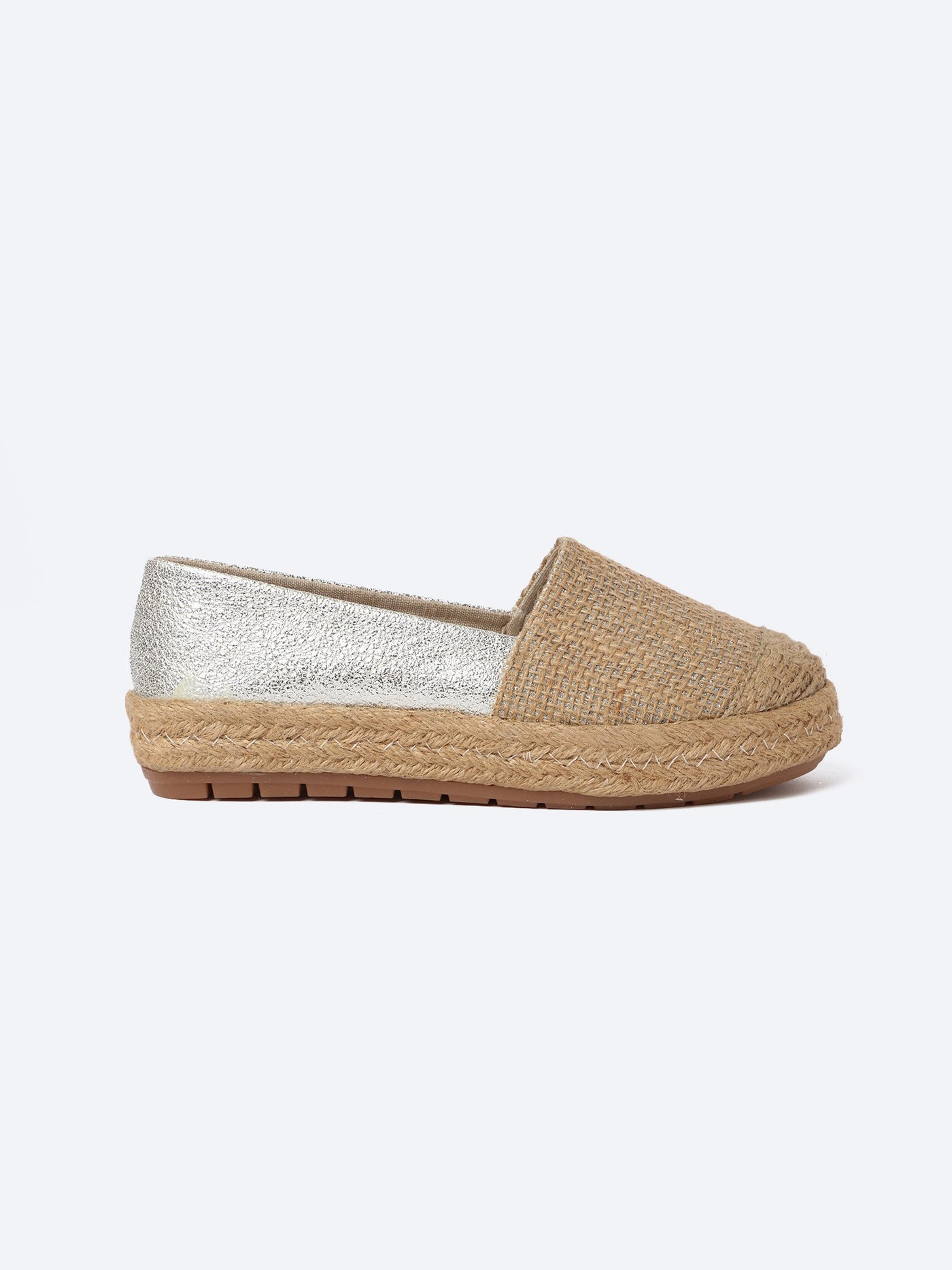 Espadrilles - Half Glitter and Half Straw