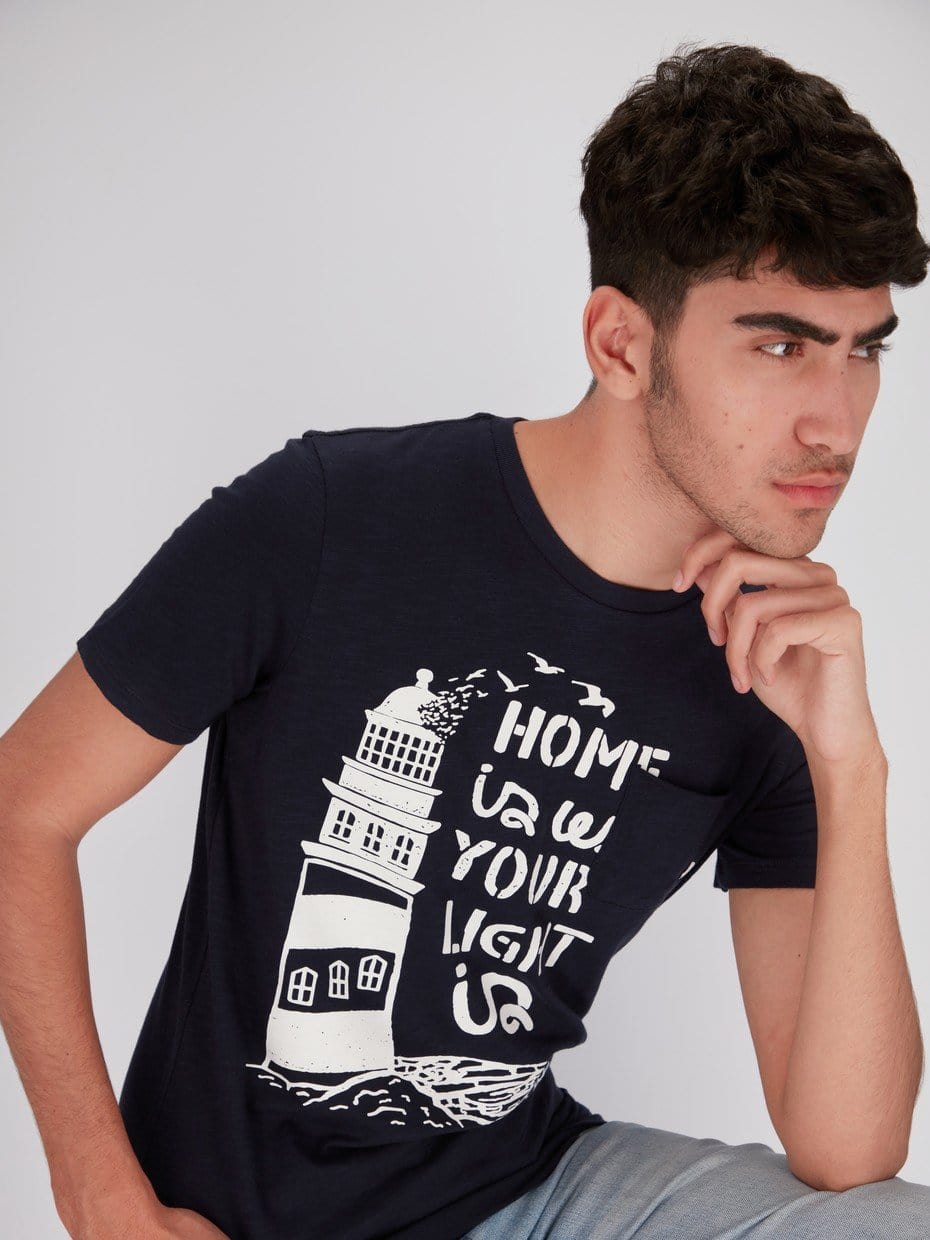 OR T-Shirts Front Print Home Is Where Your Light Is T-Shirt