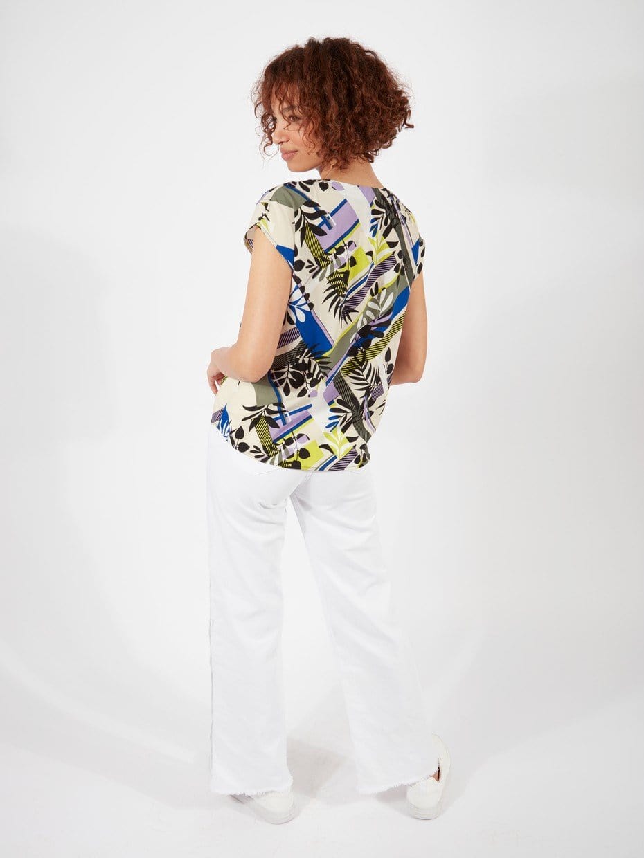 OR Tops & Blouses Cross Blouse with Short Sleeve