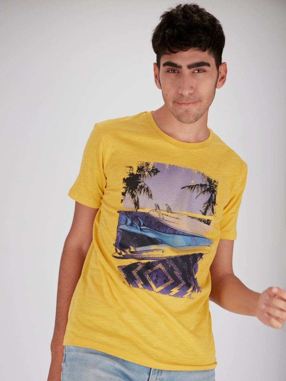 OR T-Shirts Hawaii Front Print Short Sleeve T-Shirt