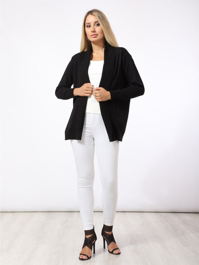 Cardigan - Draped - Open Neckline