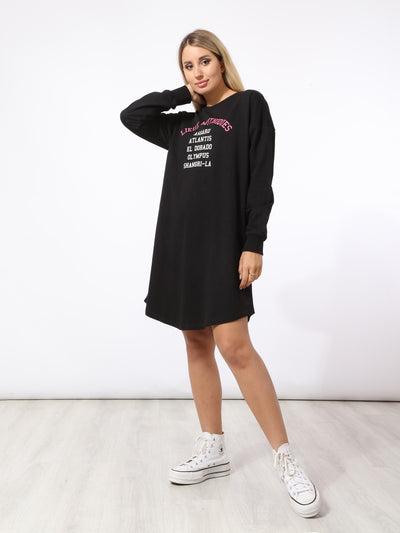 Dress - Front Text Print