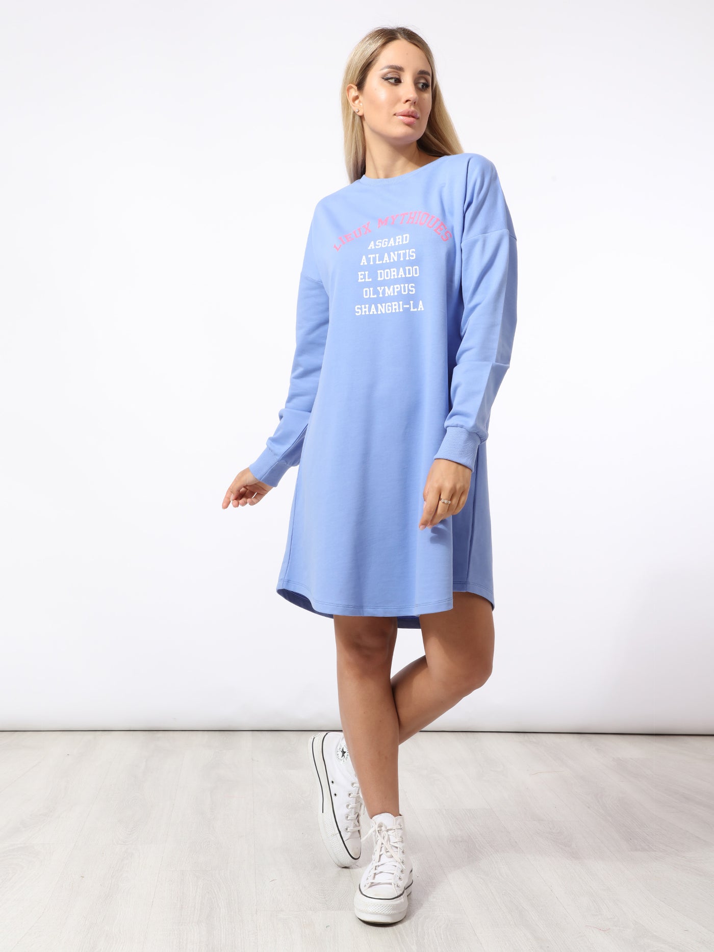 Dress - Front Text Print