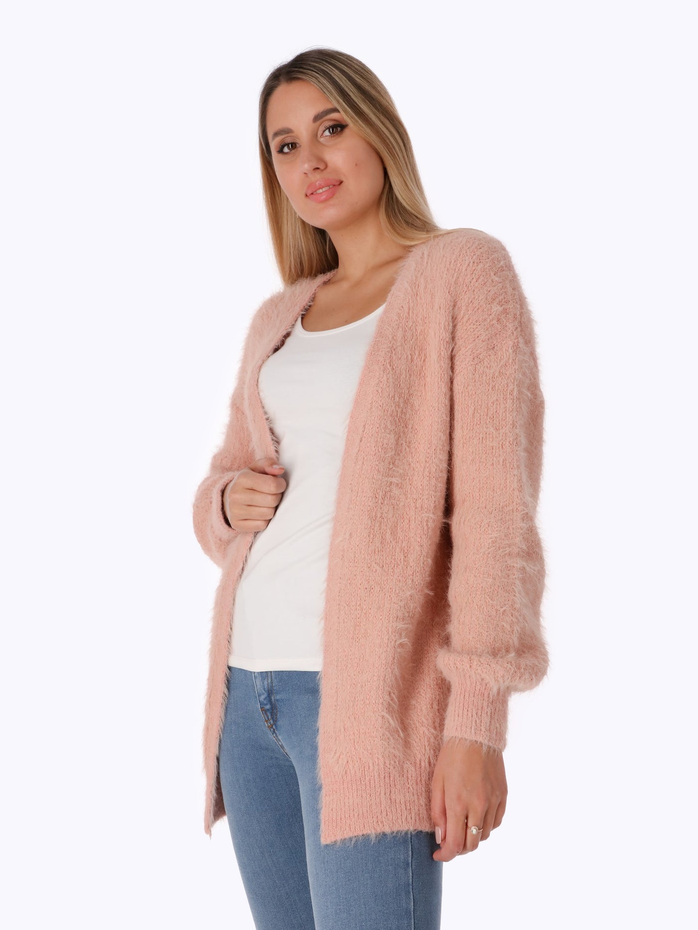 Fur Cardigan - Open Front