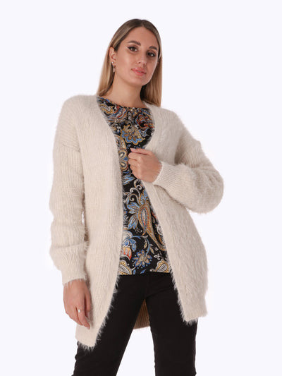 Fur Cardigan - Open Front