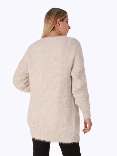 Fur Cardigan - Open Front