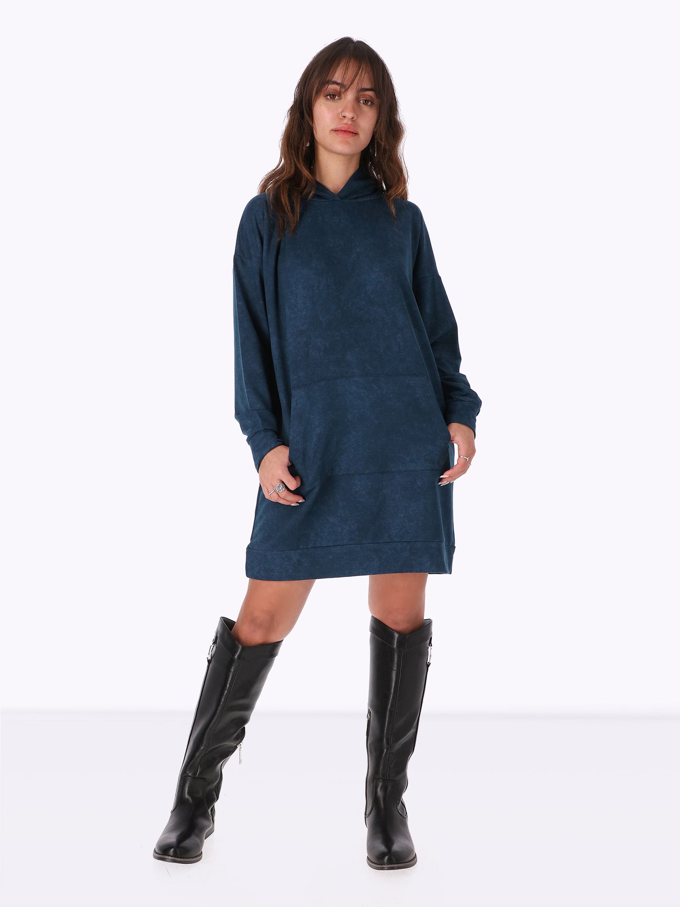 Hoodie Dress - Kangaroo Pocket