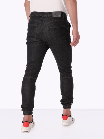 Jeans - Cuffed Hems - Elasticated Waistband