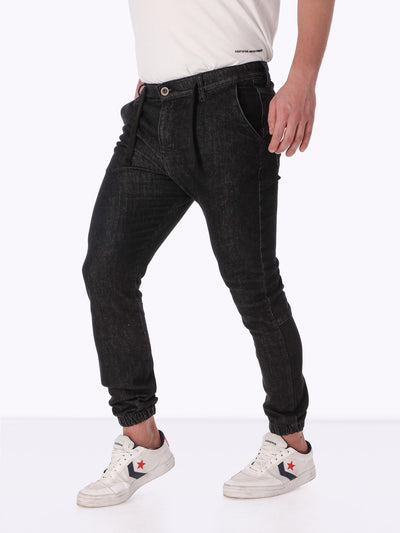 Jeans - Cuffed Hems - Elasticated Waistband