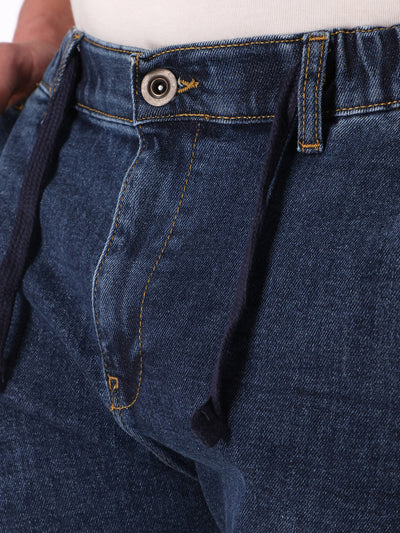 Jeans - Cuffed Hems - Elasticated Waistband