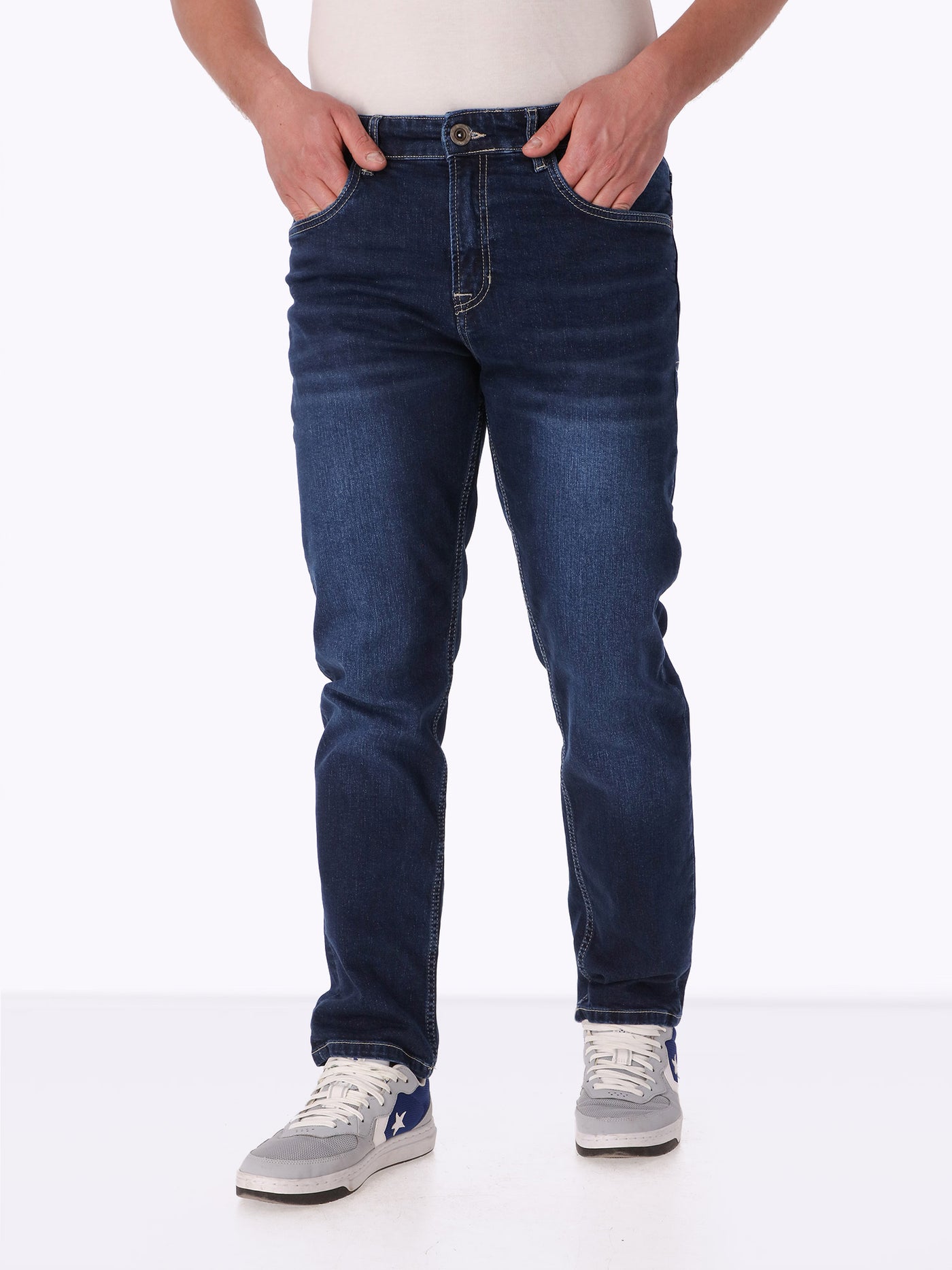 Jeans - Washed Effect - 5 Pocket Design