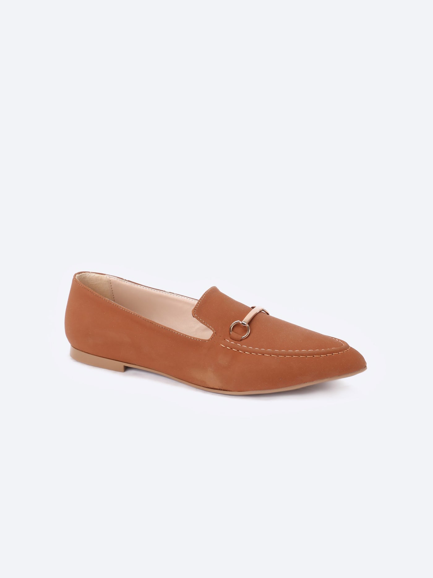 Loafer Shoes - Pointed Toe - Horsebit Detail