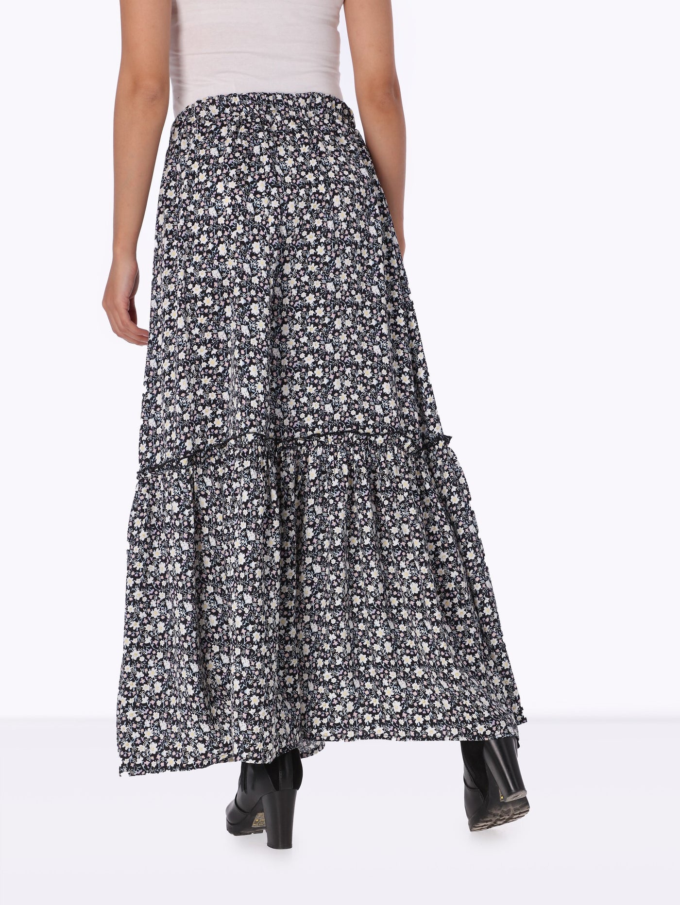 Skirt - Long Length - Floral Print