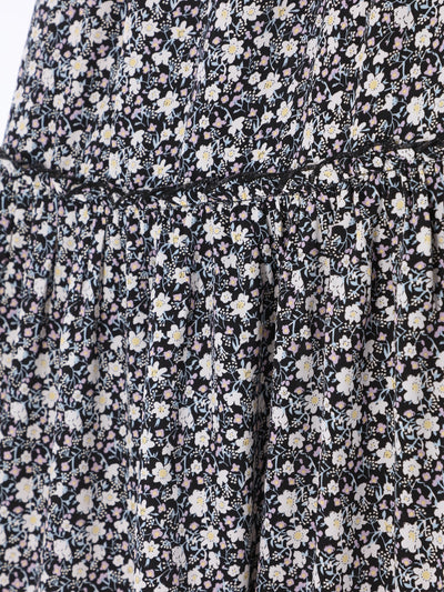 Skirt - Long Length - Floral Print