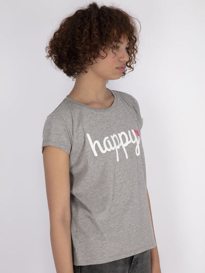 OR Tops & Blouses Front Text Print Short Sleeve T-Shirt