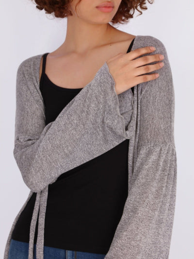 OR Jackets & Cardigans Med Grey / S/M Trumpet Sleeve Basic Jumper