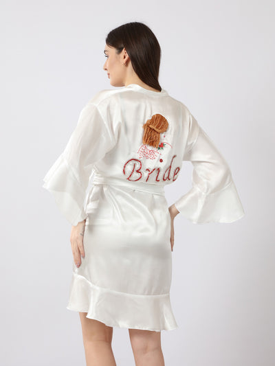 Robe - Embroidered - Bridal