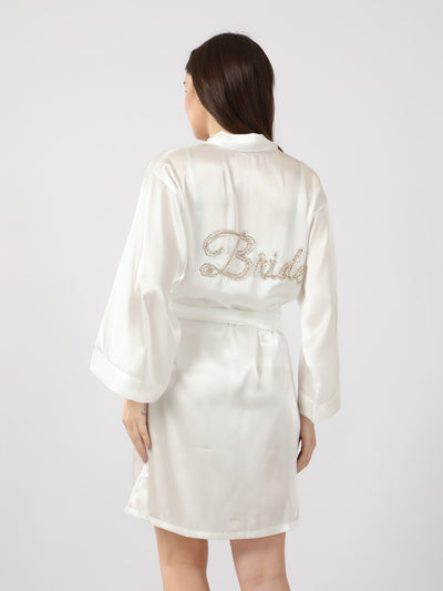 Robe - Embroidered - Bridal