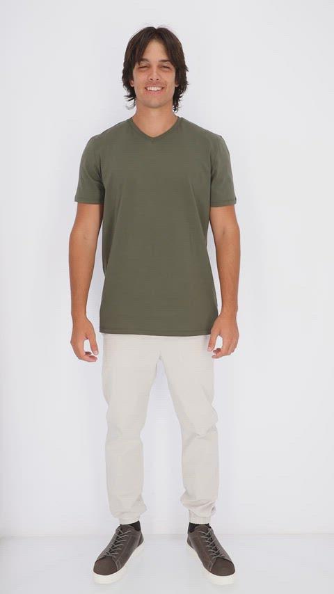 Basic V-Neck Slim Fit T-Shirt