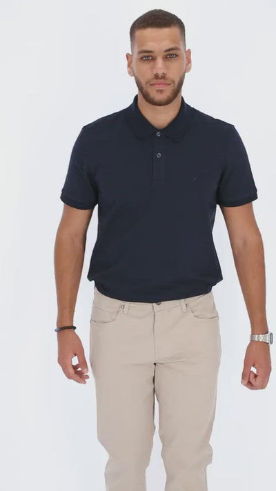 Basic Polo Shirt with Regular Fit Cut