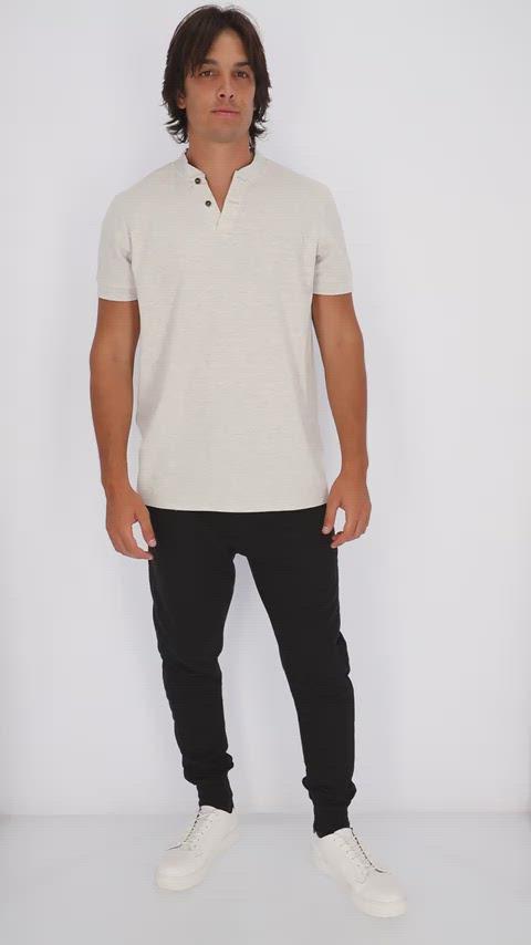 Grandad Collar Polo Shirt